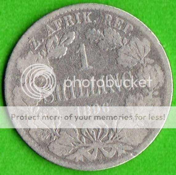 *** 1896 ZAR 1 SHILLING  ***                              SUN456