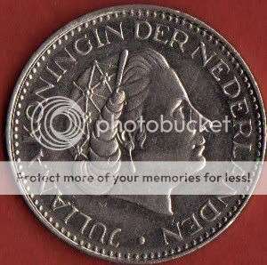 1969 Juliana Koningin Der Nederlanden 1 Gulden              SUN220