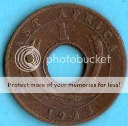 1923 EAST AFRICA ONE CENT                       SUN252