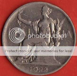 1922 - Italy - 1 Lira                         SUN285