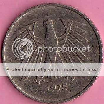 1975  DEUTSCHE MARK coin                                  SUN290