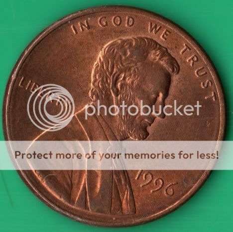 *** 1996 USA 1 CENT ***                       SUN313