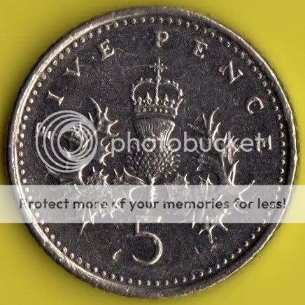 *** 1999 Great Britain 5 Pence ***                                         SUN327