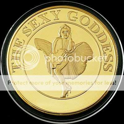 Marilyn Monroe Gold-Plated Commemorative Coin