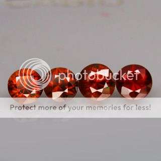 GORGEOUS! 3.23cts (4 pcs) Round Cut Imperial Zircon Lot  - Don't miss out!