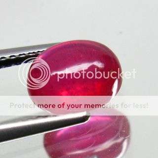 JULY BIRTHSTONE 2.99 Ct Oval Red Ruby Cabochon Gemstone- Amazing Stone!