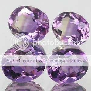 8.07ct( 4pcs)  Oval Cut Ametrine- SPECTACULAR LOT!