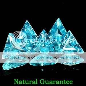 2.50 Cts(5 Pcs) Natural Trillian Cut Swiss  Blue Topaz Lot - Gorgeous LOT