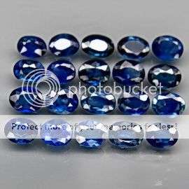 Stunning! 3.77Cts.** 20Pcs** Natural Oval Cut Blue Sapphire Lot