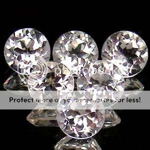 EXQUISITE! 9.34Cts (9pcs) Round Diamond Cut White Topaz Lot  - Don't miss out!!!!!!
