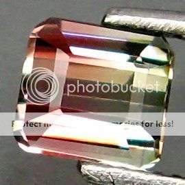 Gorgeous 0.38 Ct. Emerald Cut Watermelon Tourmaline Gemstone  - Don't miss out!!