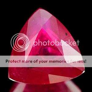 BEAUTIFUL 1.60 Ct.100% Natural Trillian Cut Ruby - Don't miss out!
