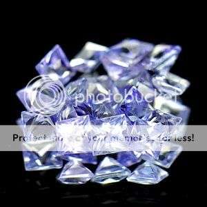 EXQUISITE 1.12Cts ( 18 pcs)  violet Blue Princess Cut Tanzanite LOT - A must have
