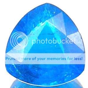 2.09Ct  Trillian Cut Apatite - Simply Stunning!