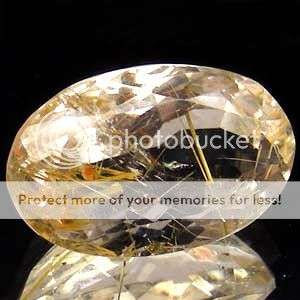 STUNNING! 13.25Ct   White Rutile Quartz Oval Cut  - A must have !