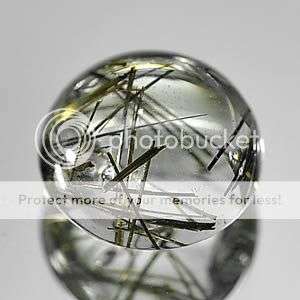 2.12Cts  White with Black needles Rutile Quartz - Stunning!!