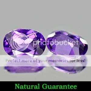 Stunning 1.56Cts  Top Purple Oval Cut Amethyst Pair - Exact Photos!