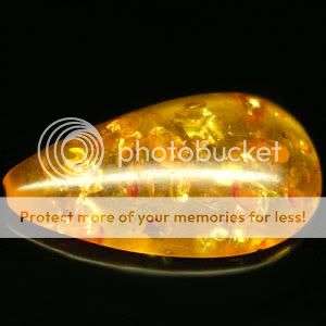 STUNNING 3.21 Ct Natural Honey Amber Pear Cabochon-  Perfect for Jewellery!