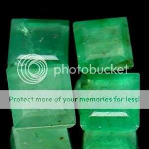 2.10cts( 4 pcs) TOP SQUARE CUT COLOMBIAN EMERALD Lot- Simply Beautiful
