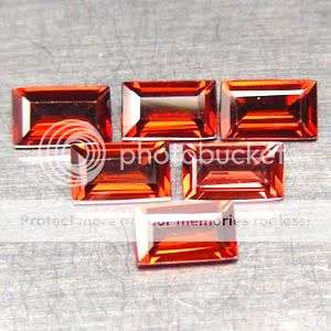 FLAWLESS! 9.79CtS.*(30pcs) Top Red Baguette Cut Garnet Gemstone LOT