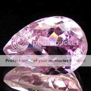EXCEPTIONAL! 7.50ct Pear Cut Natural Unheated Pink KUNZITE