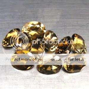 Fabulous! 24.00Cts(10Pcs) Oval Cut Natural SMOKY QUARTZ Lot - Dont miss out