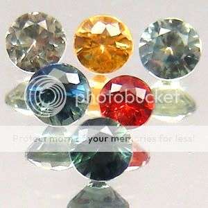 EXQUISITE! 6.52Cts(60 Pcs) Natural Fancy Colour Sapphire Round Cut LOT! - A MUST HAVE!