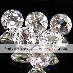 FLAWLESS! 11.84Cts (12pcs) Round Diamond Cut White Topaz Lot  - Don't miss out!!!!!!