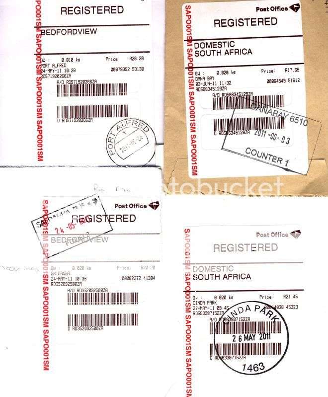 Modern Postmarks on Cover x 10