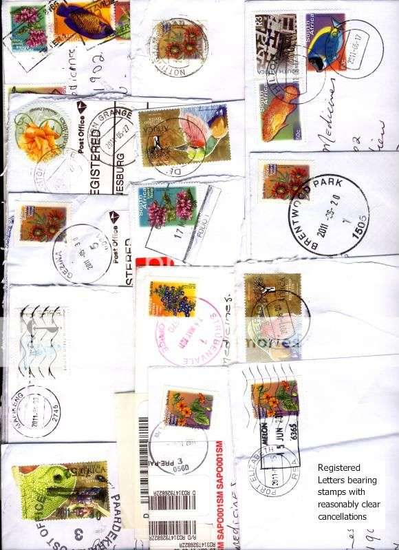 Lot of Modern Cancellatons on letters with StampsX10 see description