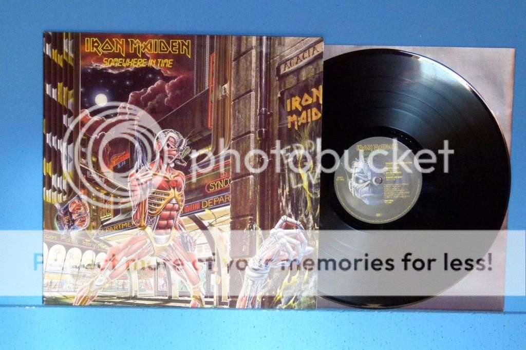IRON MAIDEN  Somewhere in Time LP  UK Pressing