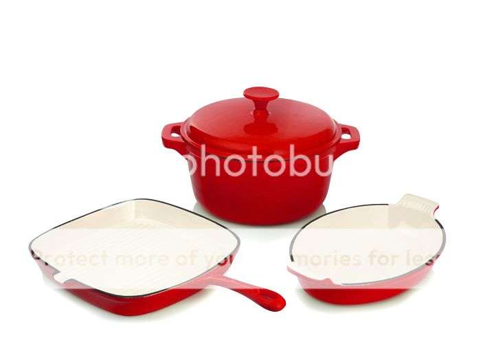Rystel Four Piece Cast Iron Cookware Set