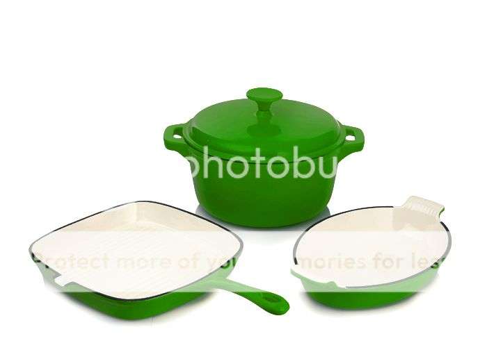 Rystel Four Piece Cast Iron Cookware Set
