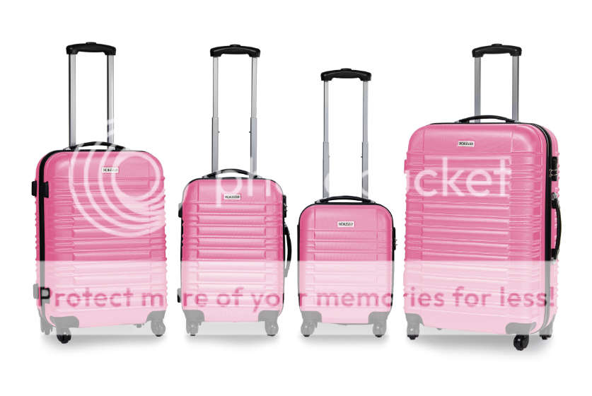 4 Piece ABS Trolley Luggage Bag Set