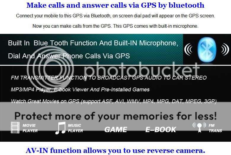 7 inch HD GPS Navigation System