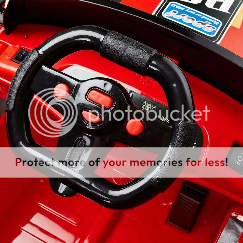 Battery Powered Ride-on Race Car