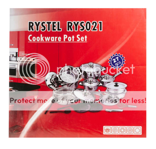 Rystel 27 Piece Stainless Steel Cookware Set