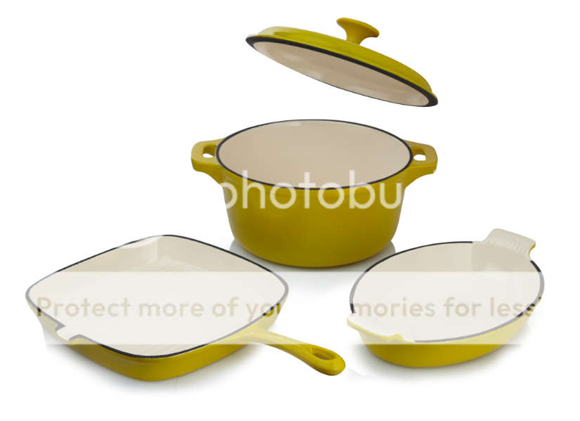 Rystel Four Piece Cast Iron Cookware Set