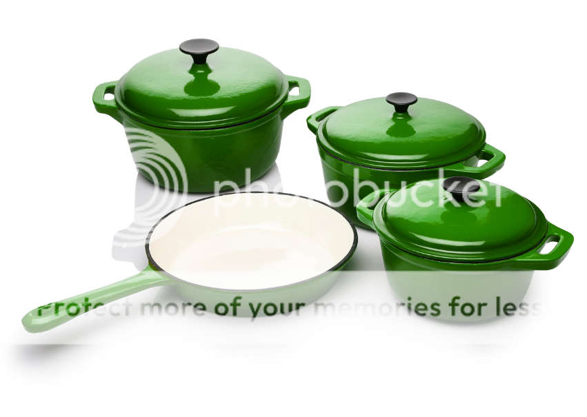 Rystel 7 Piece Cast Iron Pot Set