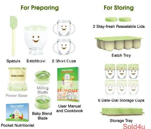Magic Baby Bullet - Make and Store a week's worth of all - natural baby food in just minutes
