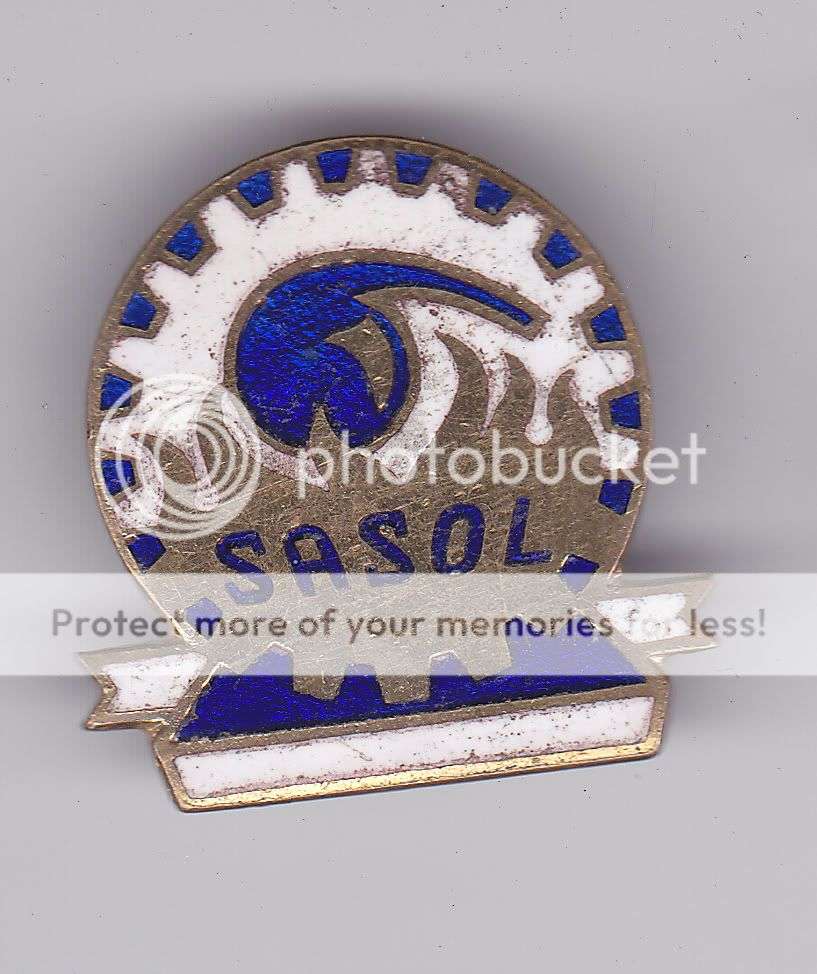 SASOL LAPEL BADGE ENAMEL  - 26MM