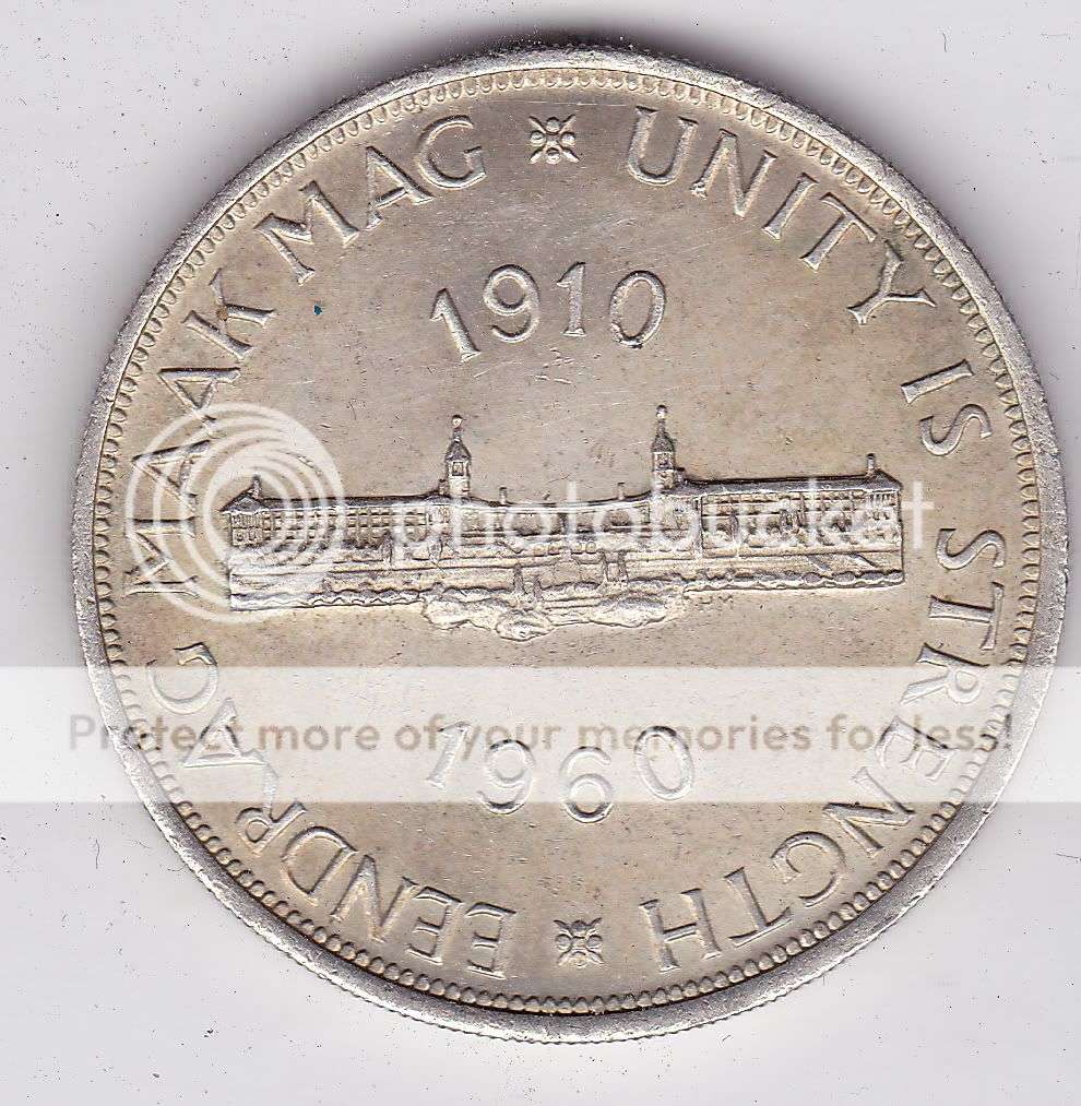 SOUTH AFRICA CROWN 1960 - HIGH GRADE - MINTAGE ONLY 421 624