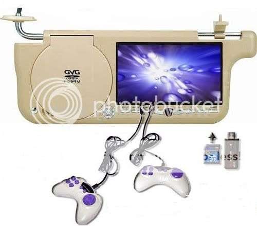 Car DVD Sunvisor. Plays DVD, Mp3, Games and controllers included. Top quality!