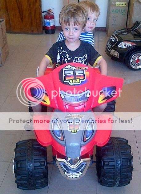 12V UPGRADE! Twin engine Ride on Quad Bike. Stronger, faster & much more fun.