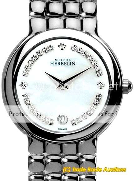 MICHEL HERBELIN Gold Plated Pebble Link Bracelet Ladies Watch *** R 9,000-00 *** R1 NO RESERVES