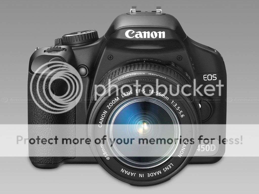 Canon EOS 450D DigitalSLR camera 12.2 Megapixels + Canon EFS 18 - 55mm Lens KIT