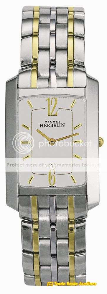 MICHEL HERBELIN MEN'S TWO TONE BRACELET WATCH - 16862/T12B *** R 9,000-00 ***
