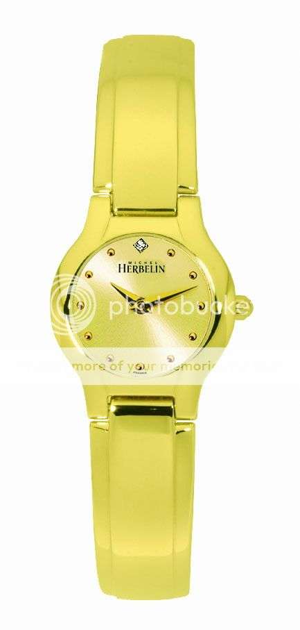 Michel Herbelin Womens Gold Plated Watch 17045/BP13  - *** R 8,000-00 ***