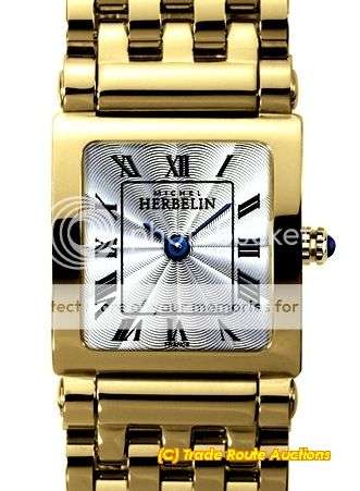 MICHEL HERBELIN LADIES GOLD PLATED WATCH - 17149/BP08 - STYLISH WATCH