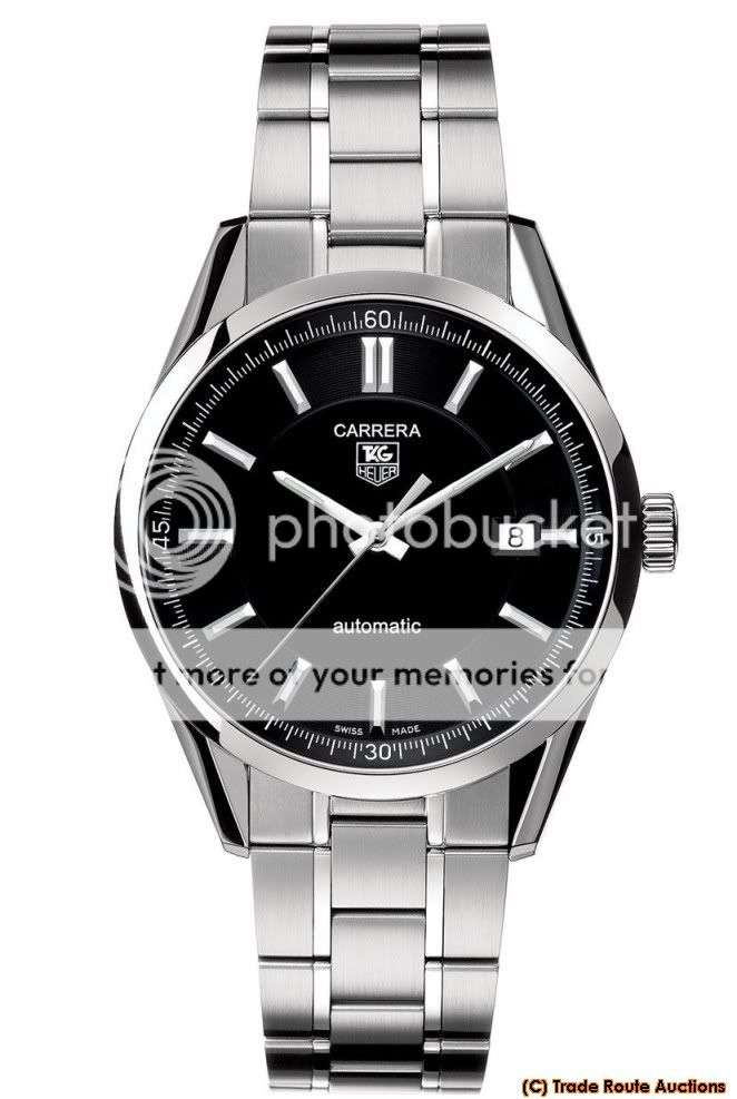 TAG Heuer CARRERA Calibre 5 Automatic Stainless Steel Men's Watch WV211B  *** TAG HEUER Carrera ***